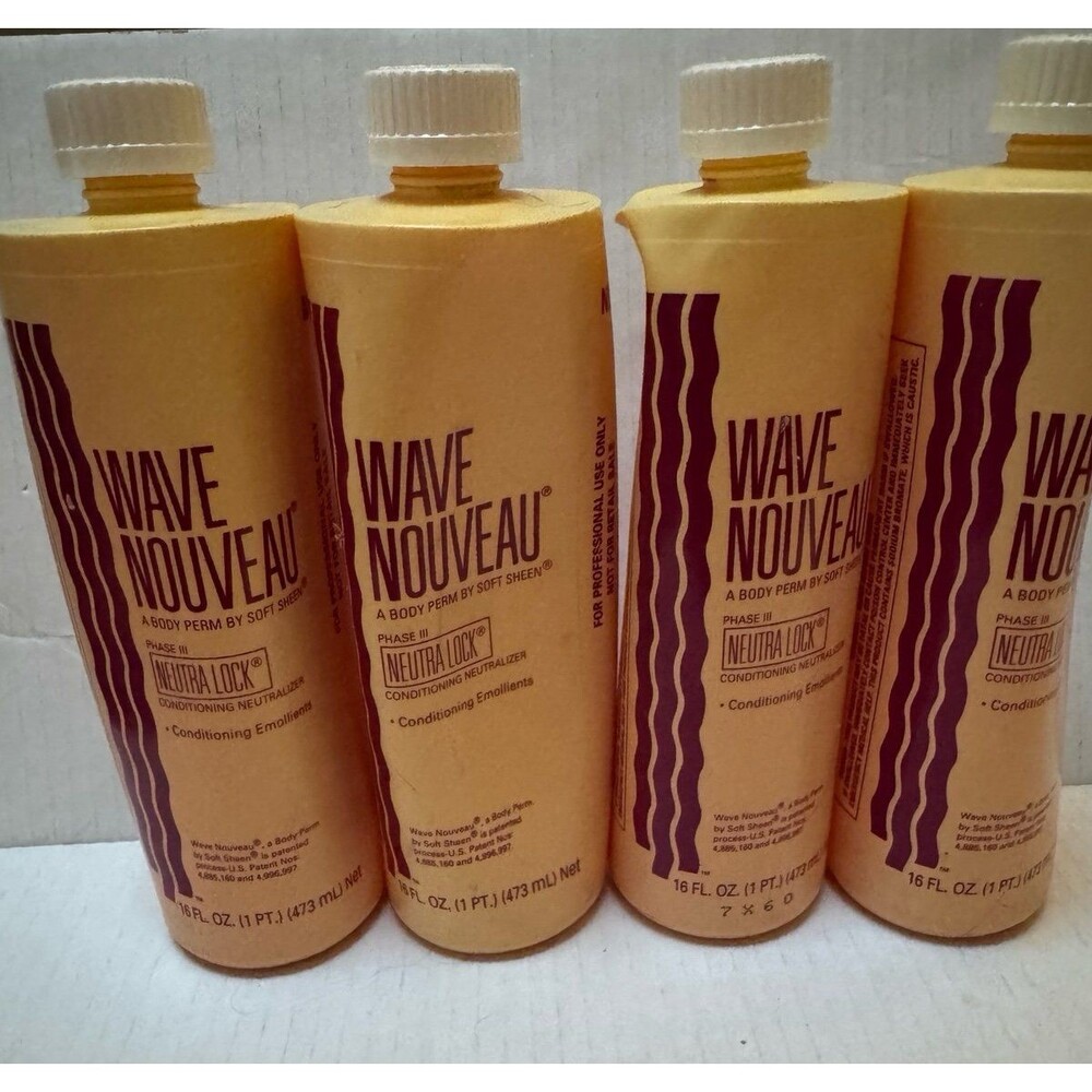 (4) SoftSheen-Carson Wave Nouveau Body Perm Neutra Lock Conditioning Neutralizer